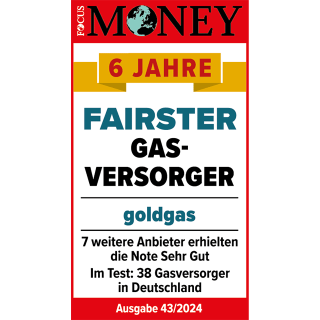 goldgas Auszeichnung Focus MOney